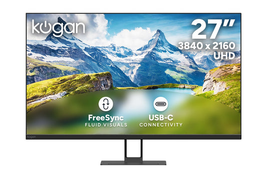 Kogan 27" UHD 4K Frameless USB-C Monitor (3840 x 2160)