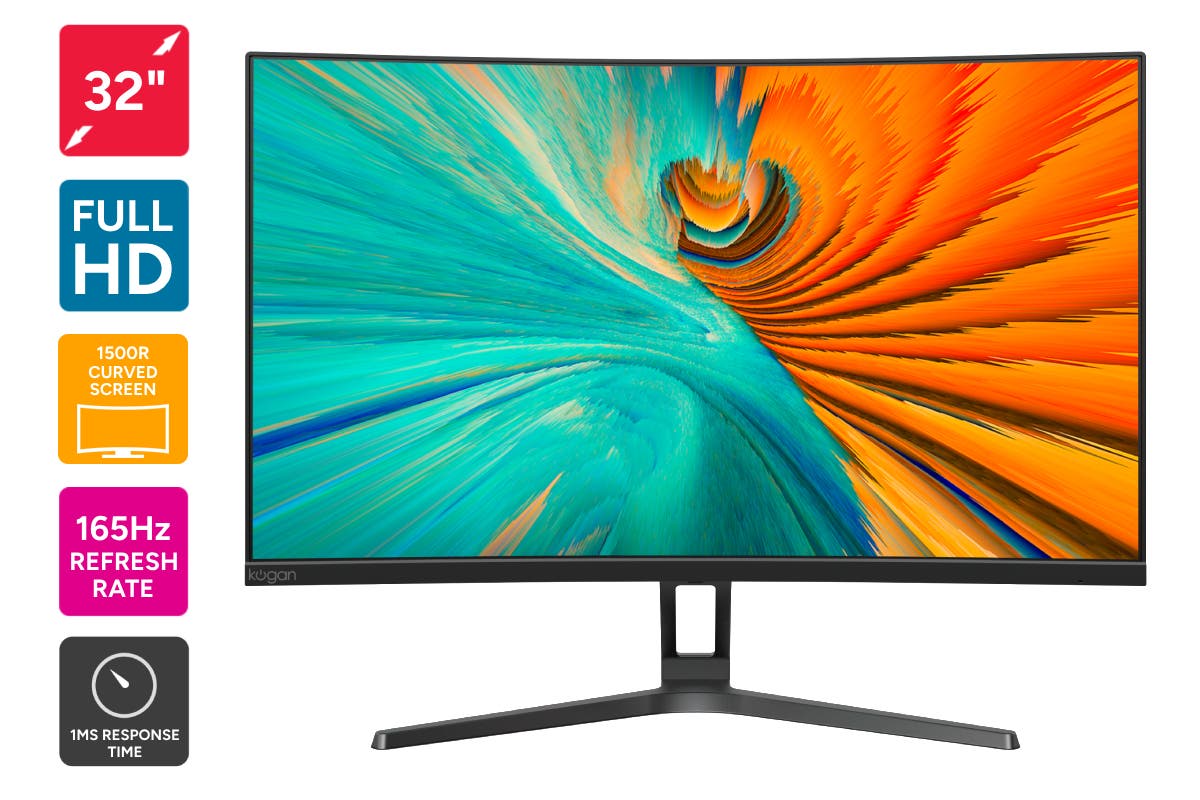 Kogan 32" Curved Full HD 165Hz 1ms FreeSync Monitor (1920 x 1080)