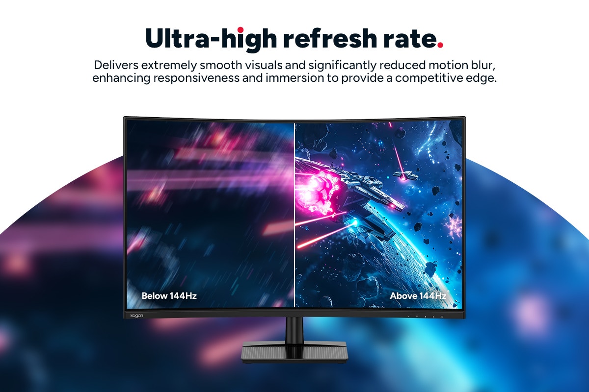 Kogan 32" Curved Full HD 240Hz 1ms FreeSync Gaming Monitor (1920 x 1080)