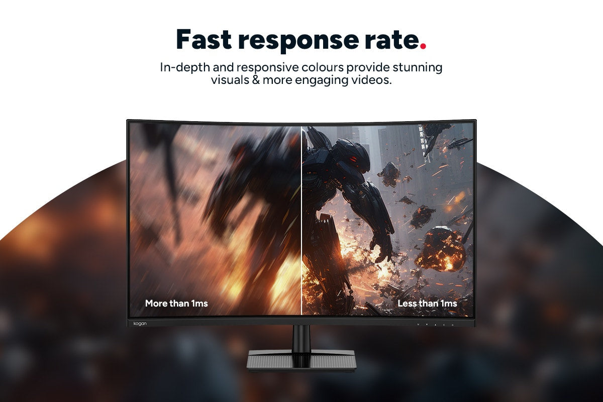 Kogan 32" Curved Full HD 240Hz 1ms FreeSync Gaming Monitor (1920 x 1080)