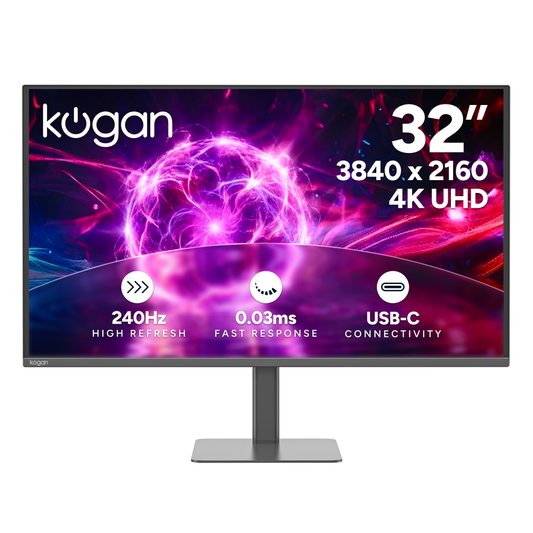 Kogan Omega 32" 4K UHD QD-OLED 240Hz 0.03ms USB-C Gaming Monitor (3840 x 2160)