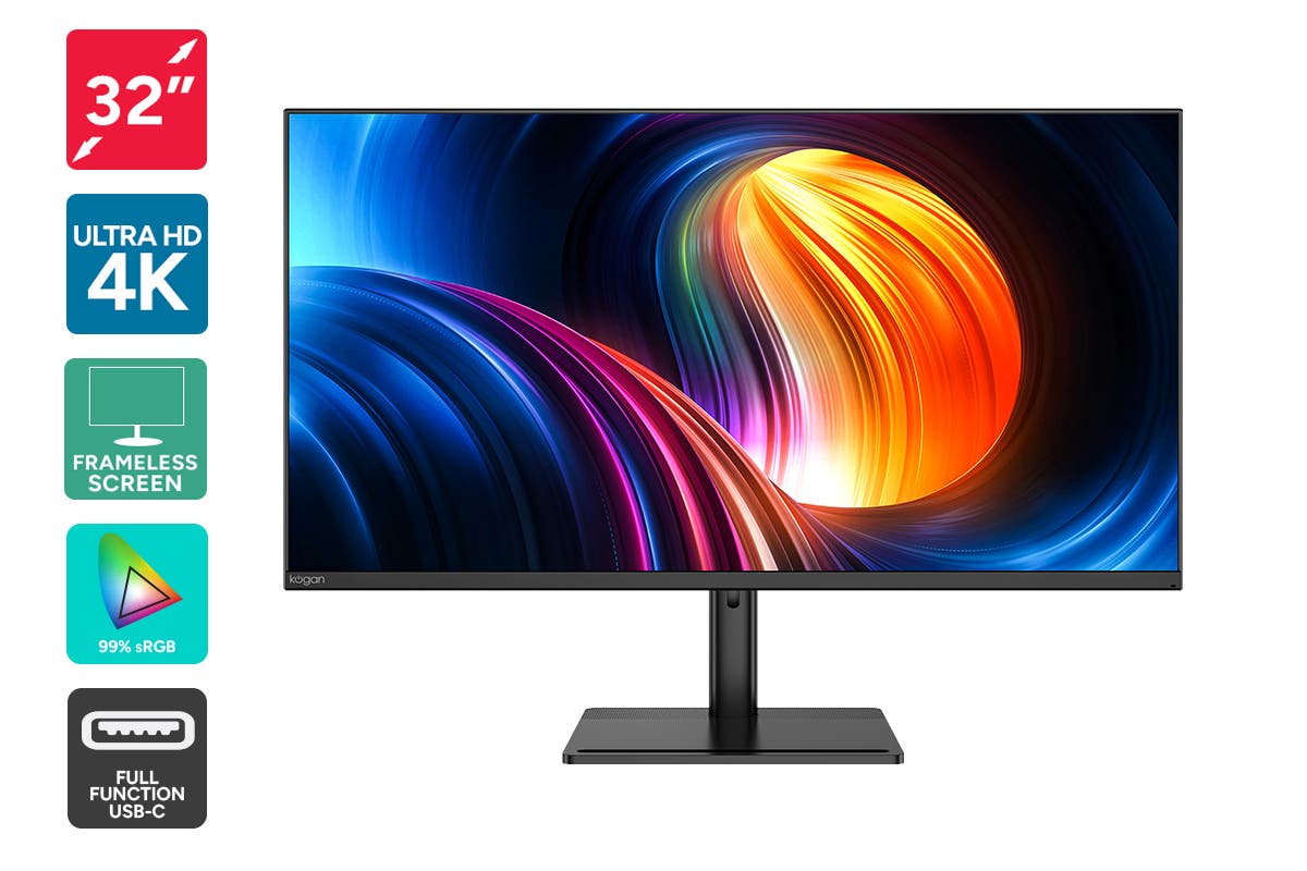 Kogan 32" Ultra HD Frameless USB-C Monitor (3840 x 2160)