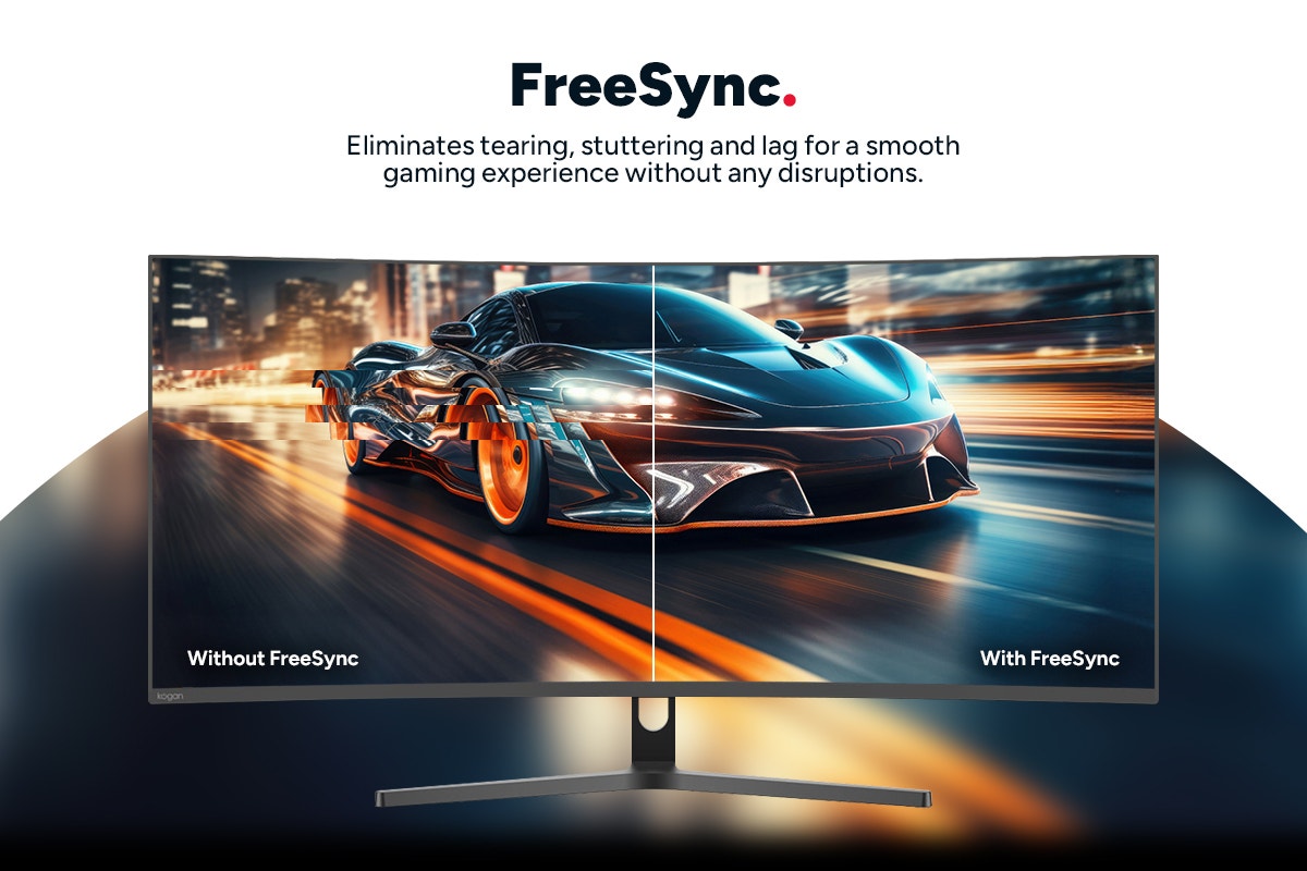 Kogan 34" Curved Ultrawide WQHD 165Hz 1ms Freesync Gaming Monitor (3440 x 1440)