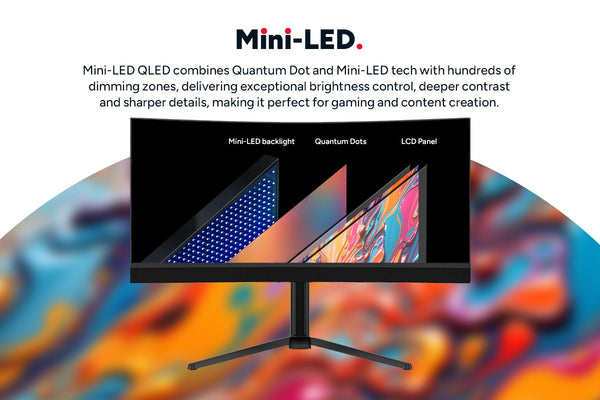 Kogan Infinity 34" Curved Ultrawide Mini-LED WQHD 180Hz USB-C Gaming Monitor