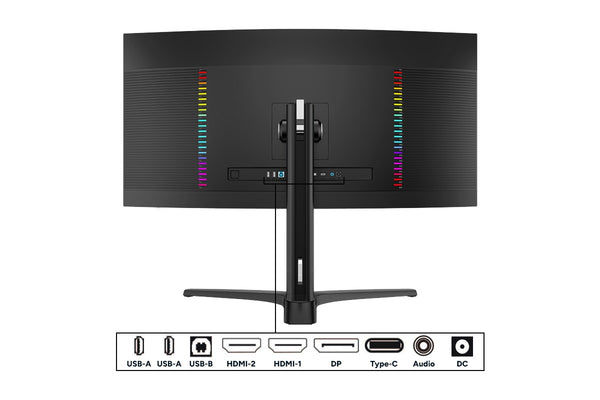 Kogan Infinity 34" Curved Ultrawide Mini-LED WQHD 180Hz USB-C Gaming Monitor