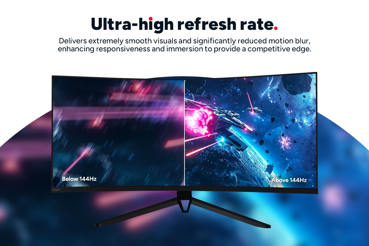 Kogan Infinity 34" Curved Ultrawide WQHD 180Hz USB-C Monitor (3440 x 1440)