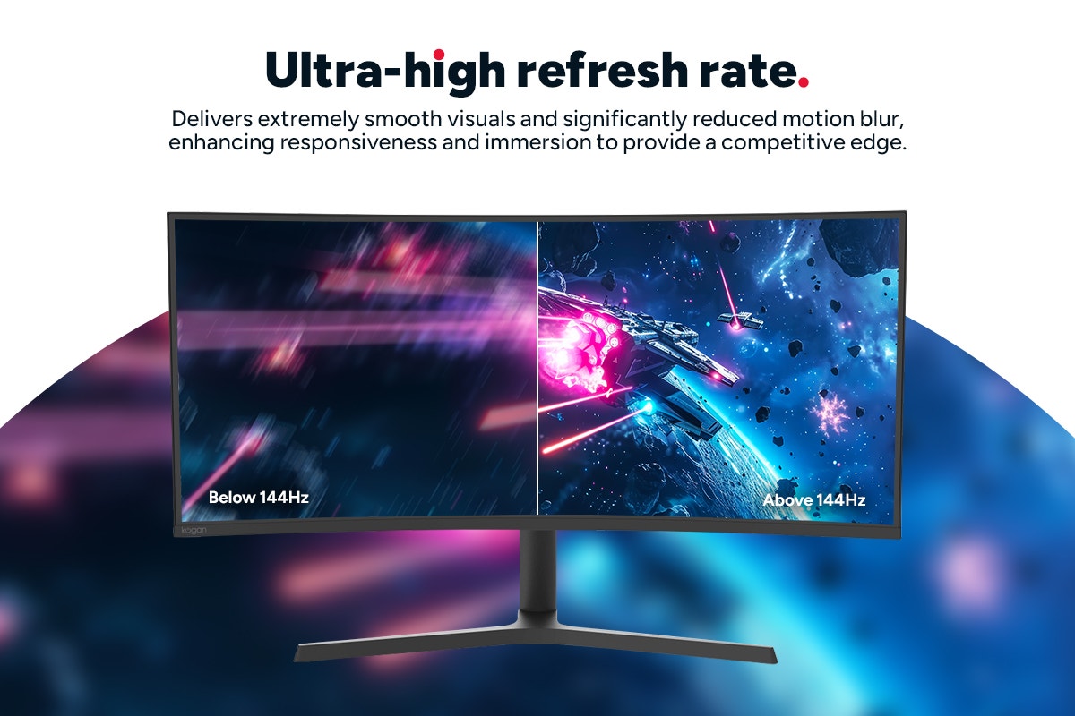 Kogan Infinity 34" Curved Ultrawide WQHD 180Hz Freesync Gaming Monitor (3440 x 1440)