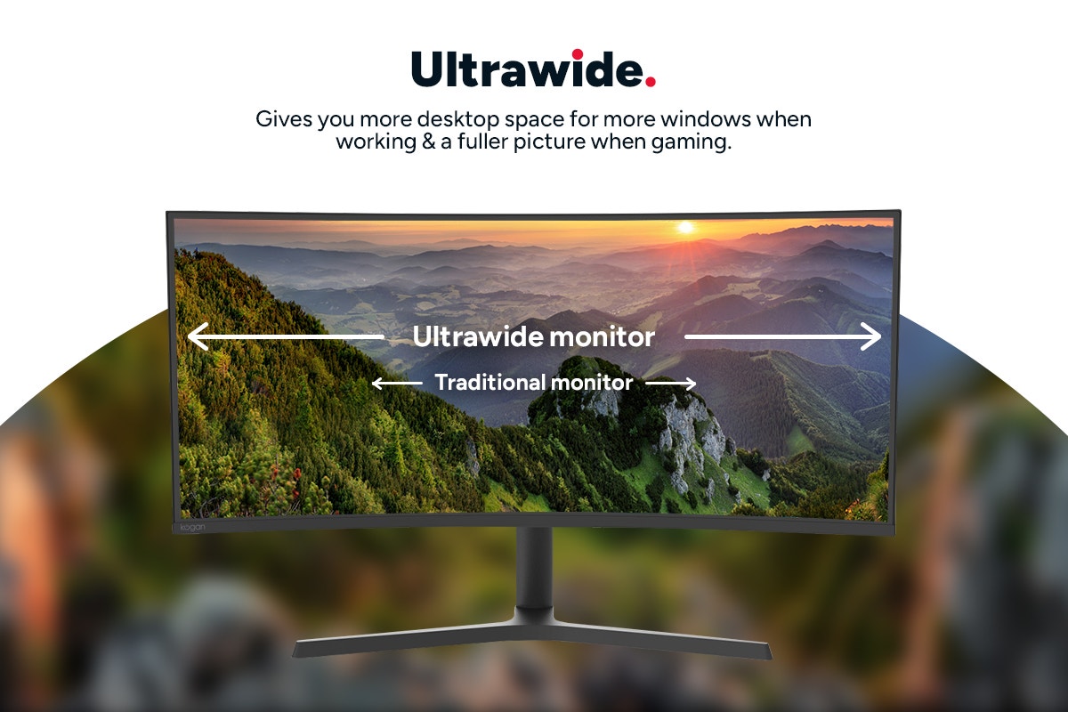 Kogan Infinity 34" Curved Ultrawide WQHD 180Hz Freesync Gaming Monitor (3440 x 1440)