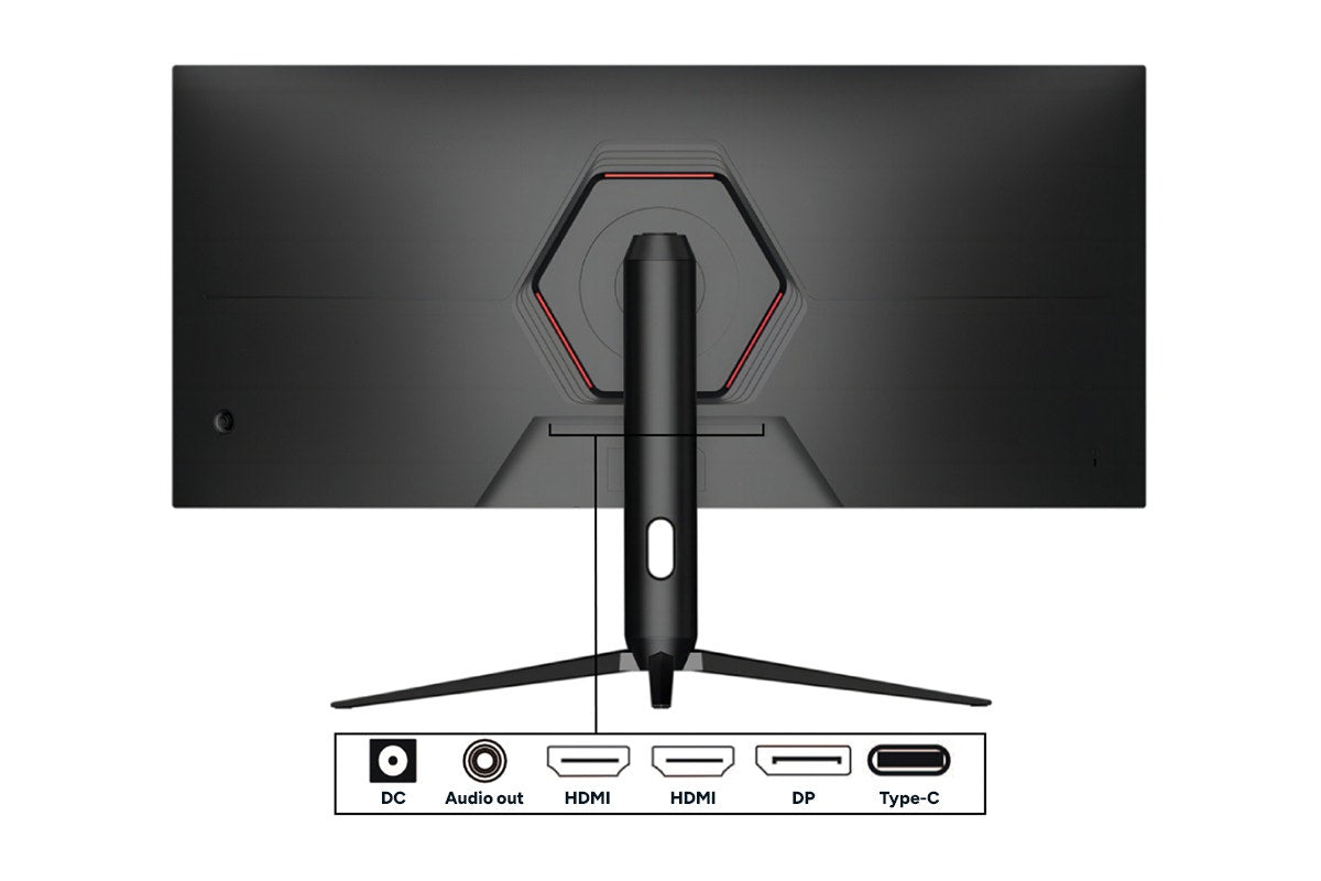 Kogan 34" Curved Ultrawide WQHD 165Hz Freesync USB-C Gaming Monitor (3440 x 1440)