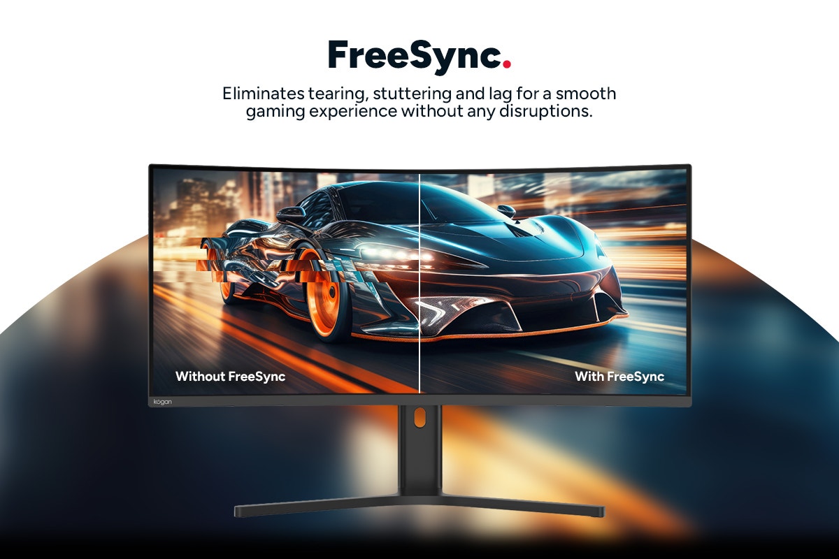 Kogan Infinity 34" Curved Ultrawide WQHD 180Hz 1ms Freesync USB-C Gaming Monitor (3440 x 1440)