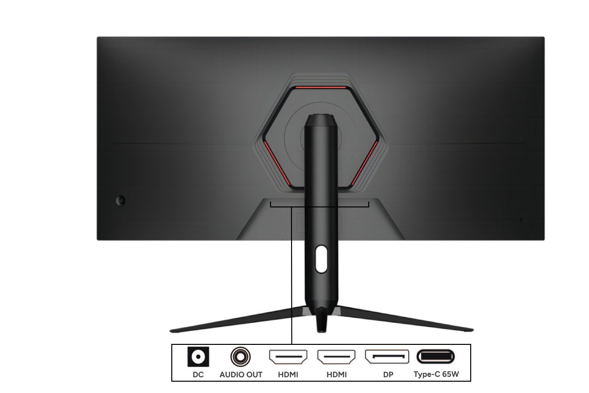 Kogan 34" Curved Ultrawide WQHD 180Hz Freesync USB-C Gaming Monitor - 3440 x 1440