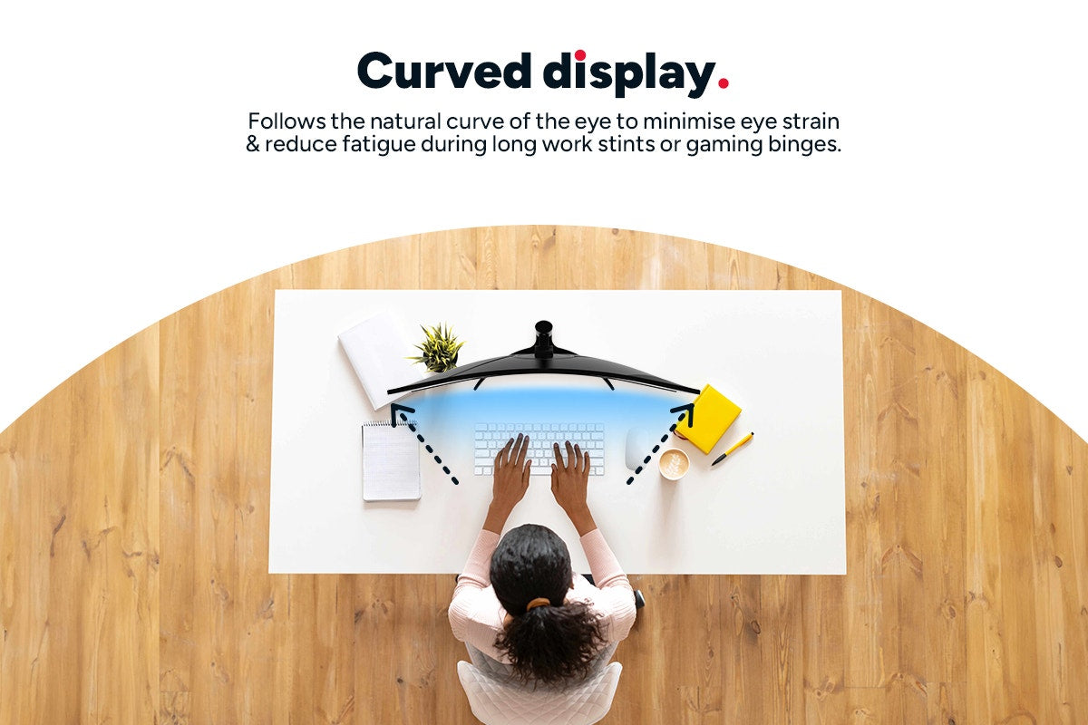 Kogan Infinity 34" Curved Ultrawide WQHD 240Hz 1ms FreeSync Gaming Monitor (3440 x 1440)