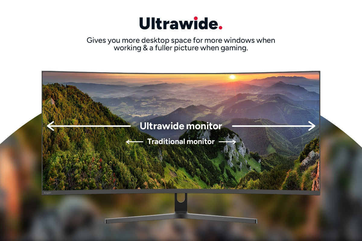 Kogan Infinity 34" Curved Ultrawide WQHD 240Hz 1ms FreeSync Gaming Monitor (3440 x 1440)