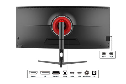 Kogan Infinity 38" Curved Ultrawide WQHD 144Hz 1ms FreeSync USB-C Gaming Monitor (3840 x 1600)