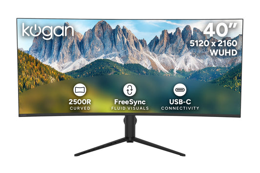 Kogan Infinity 40" Curved Ultrawide WUHD 5K2K Freesync USB-C Monitor (5120 x 2160)
