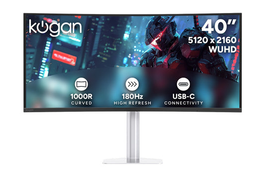 Kogan Infinity 40" Curved Ultrawide WUHD 5K2K 180Hz 1ms Freesync USB-C Gaming Monitor (5120 x 2160)