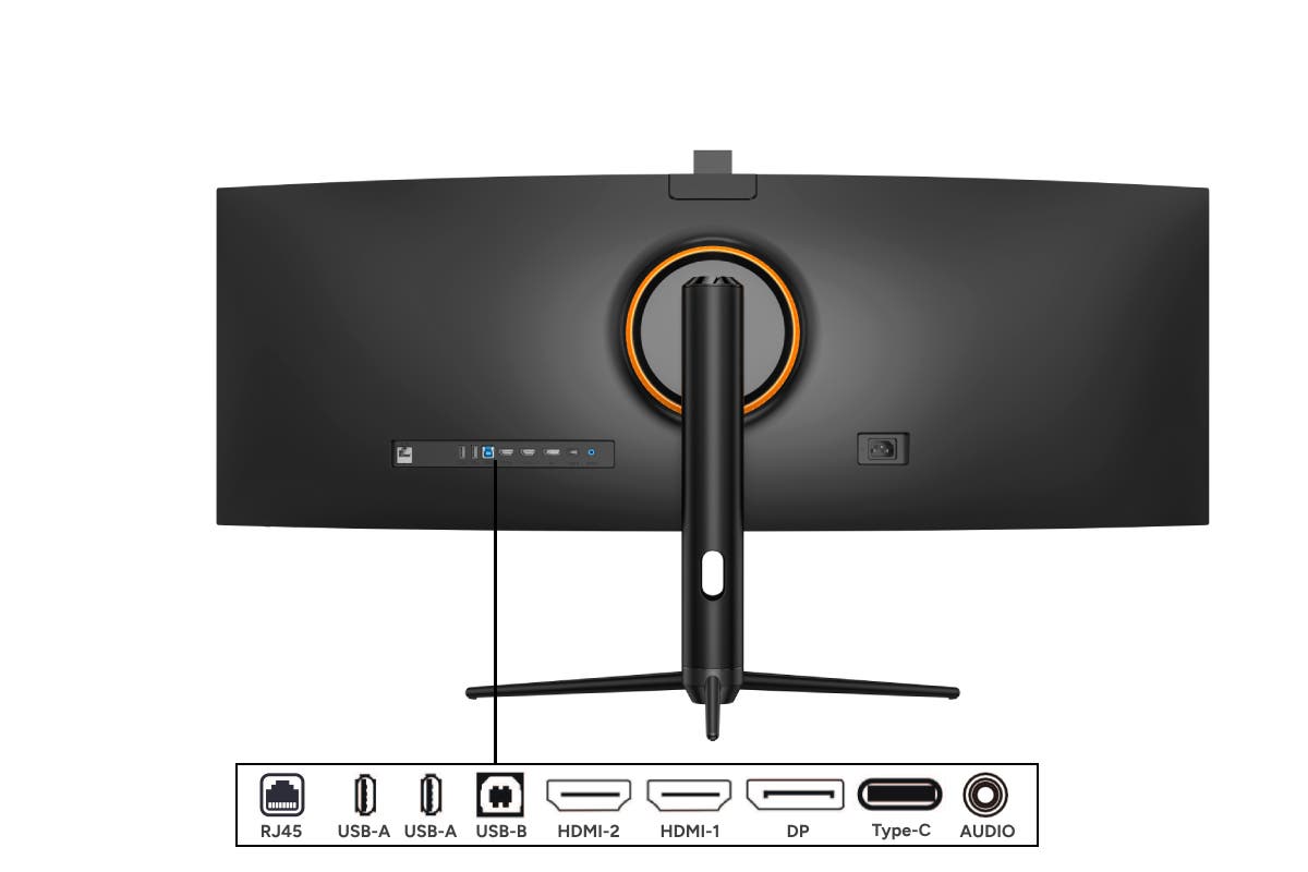 Kogan 44.5" Curved Ultrawide Dual QHD 5K 120Hz Gaming Monitor (5120 x 1440)