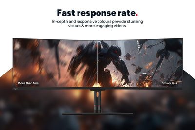 Kogan Infinity 49 Curved Ultrawide DFHD 144Hz USB-C Gaming Monitor (3840 x 1080)
