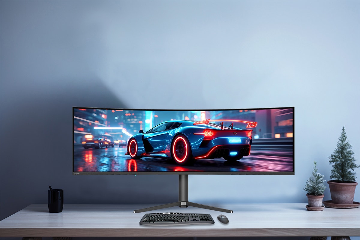 Kogan Infinity 49" Curved Ultrawide Dual QHD 5K 120Hz 1ms Freesync USB-C Gaming Monitor (5120 x 1440)