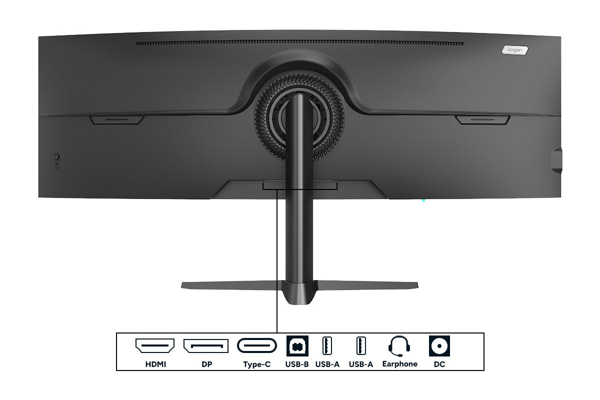 Kogan Infinity 49" Curved Ultrawide Dual QHD 5K 120Hz 1ms Freesync USB-C Gaming Monitor (5120 x 1440)