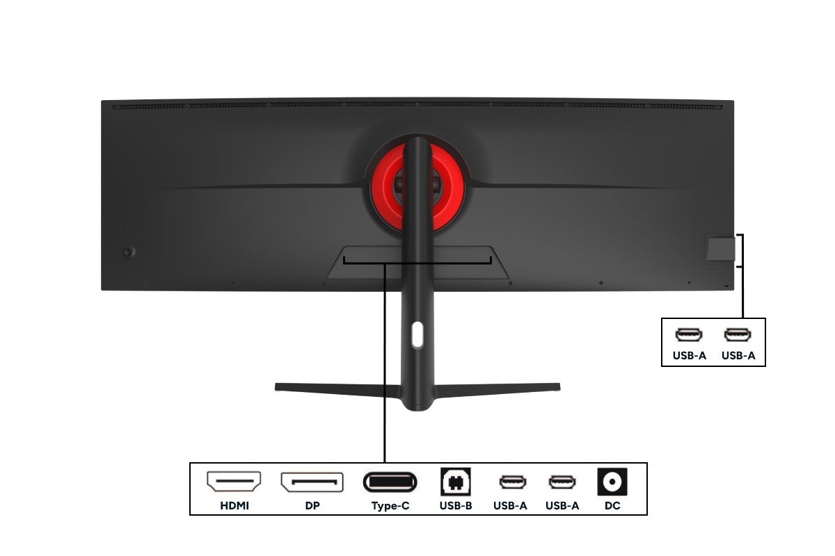 Kogan 49  Curved Ultrawide Dual QHD 5K Freesync USB-C Monitor (5120 x 1440)