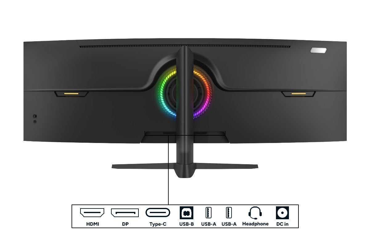 Kogan Infinity 49" Curved Ultrawide DFHD 144Hz FreeSync USB-C Monitor (3840 x 1080)