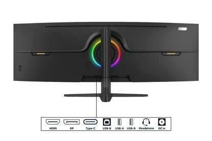Kogan Infinity 49" Curved Ultrawide DFHD 144Hz FreeSync USB-C Monitor (3840 x 1080)