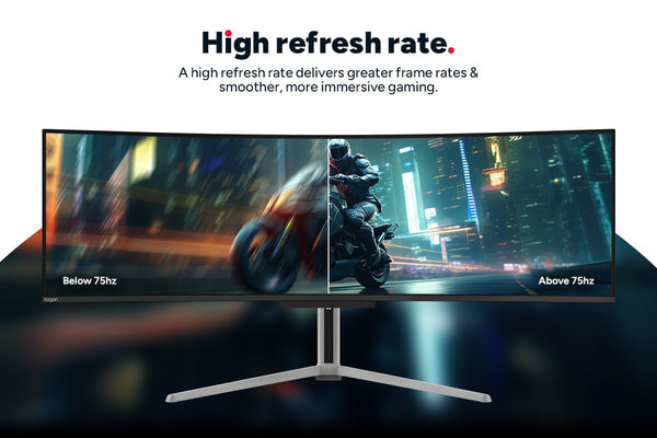 Kogan Infinity 49" Curved Ultrawide QD-OLED Dual QHD 5K 144Hz 0.03ms USB-C Gaming Monitor (5120x1440)