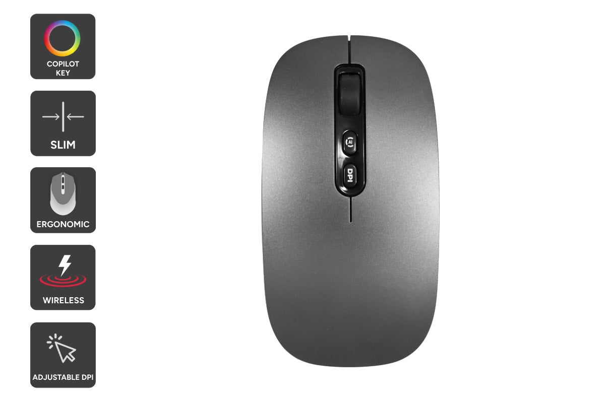 Kogan Low Profile Wireless Mouse with Copilot AI Key