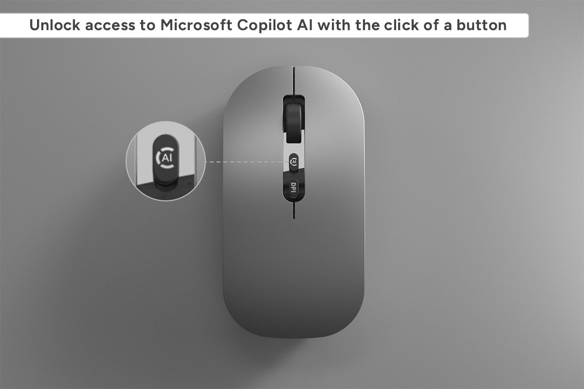 Kogan Low Profile Wireless Mouse with Copilot AI Key