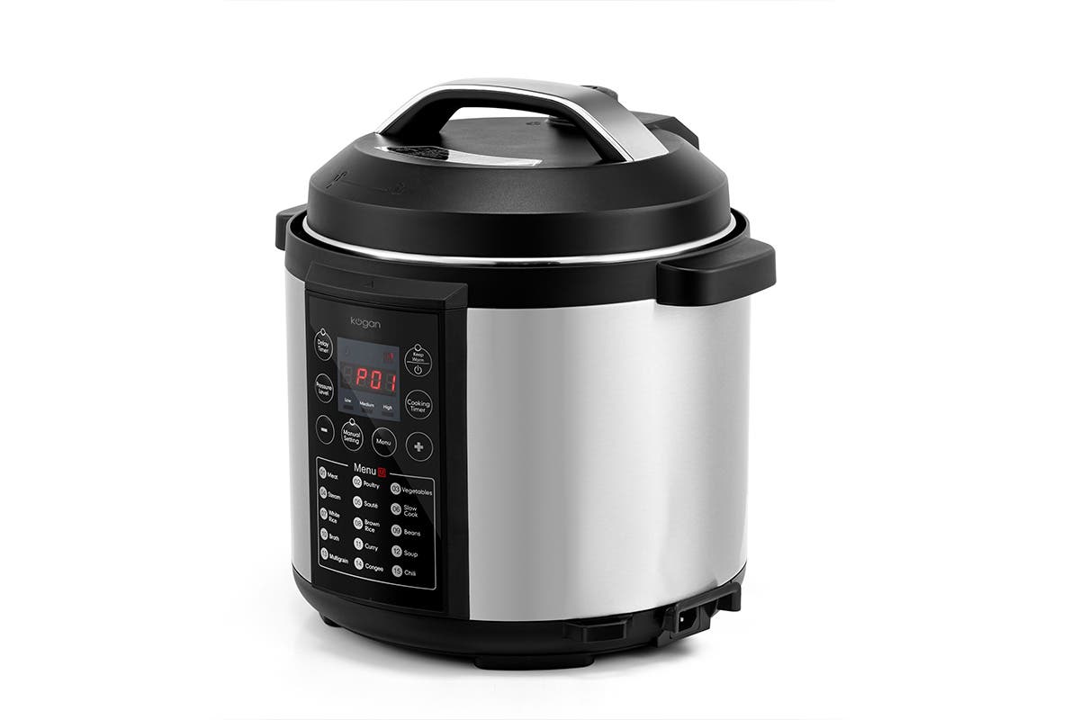 Kogan 6L 1000W 15-in-1 Multi Cooker (Silver) | Auzzi Store