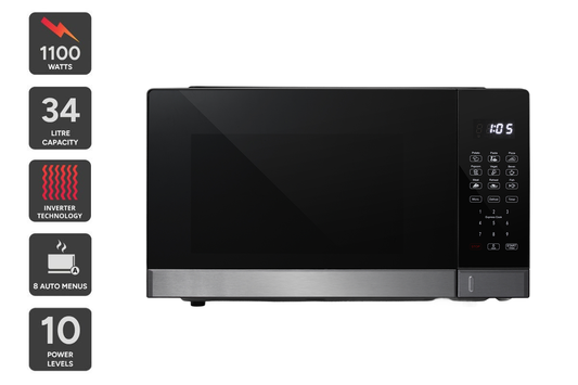 Kogan 34L Inverter Microwave Oven with Mirror Finish