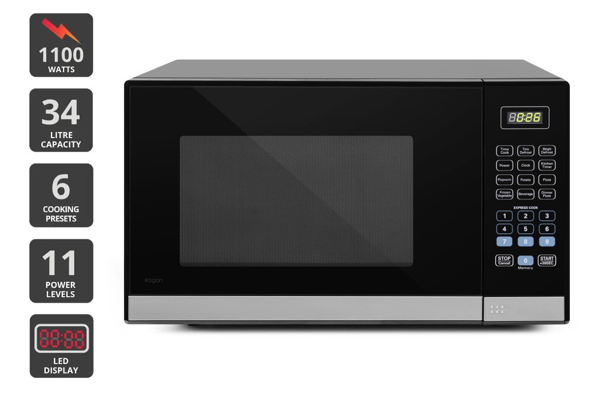 Kogan 34L Microwave (Black)