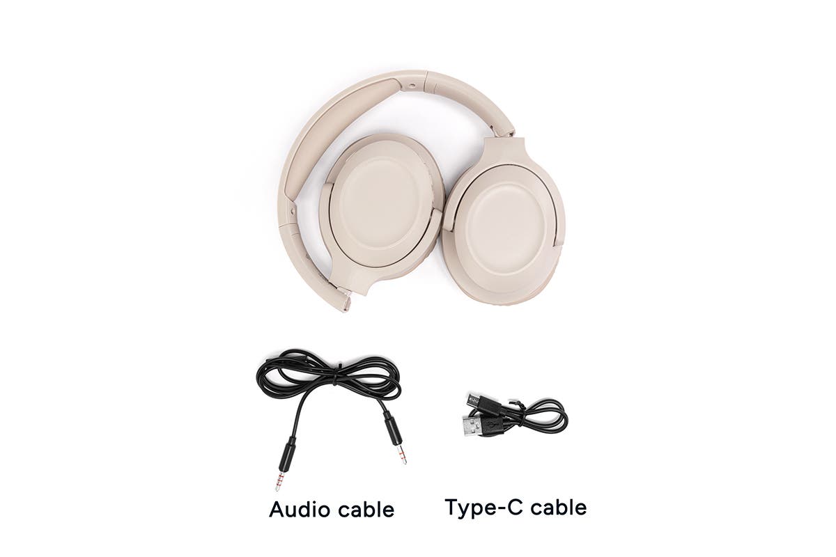 Kogan NC35 Noise-Cancelling Headphones (Beige)