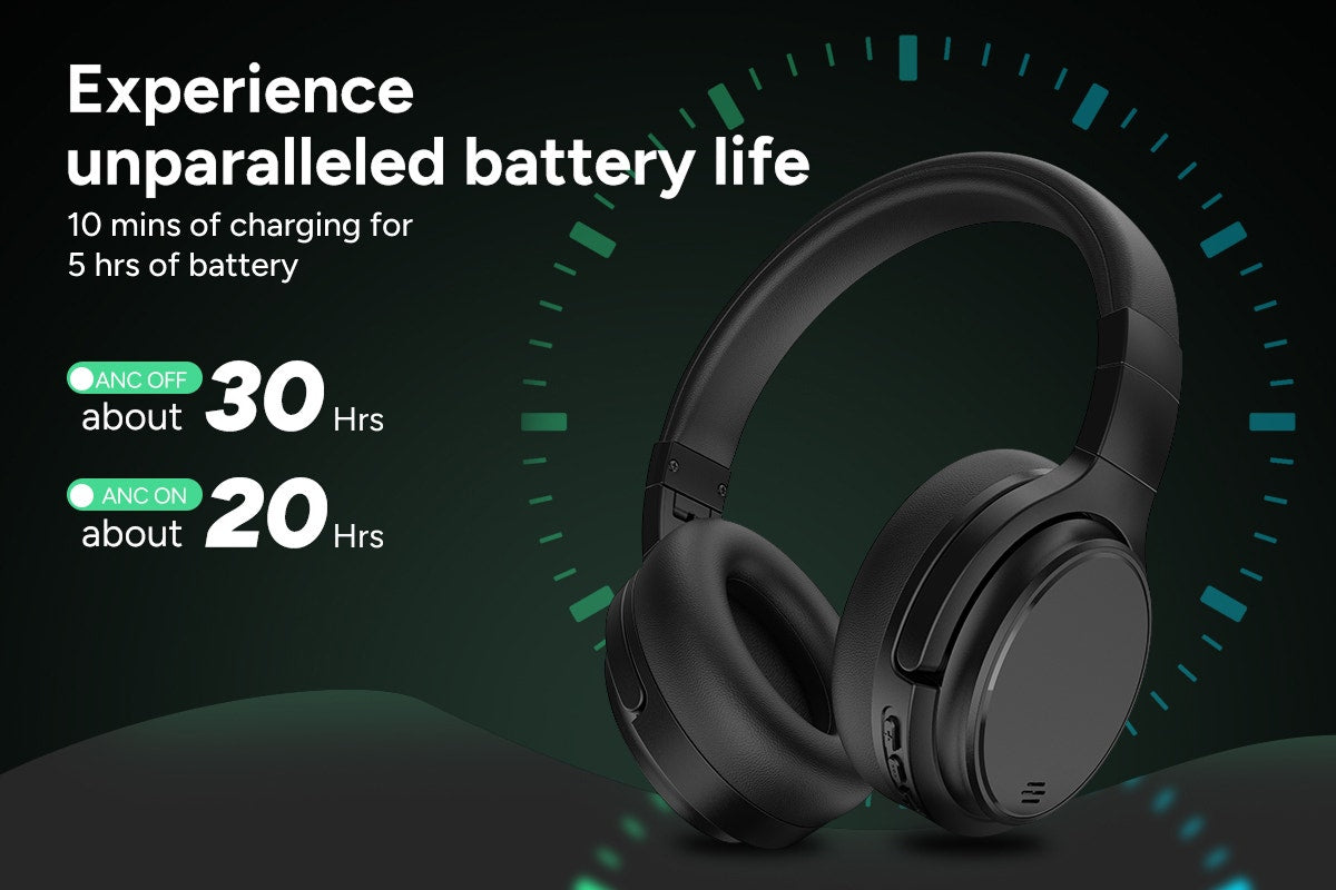 Kogan NC45 Pro Hybrid Noise Cancelling Headphones (Black)