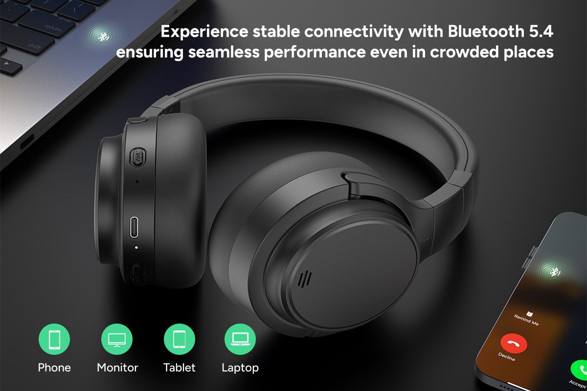 Kogan NC45 Pro Hybrid Noise Cancelling Headphones (Black)