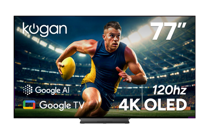 Kogan 77" OLED 4K 120Hz Smart AI Google TV - X98J