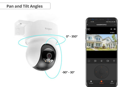 Kogan SmarterHome™ 5MP Outdoor Pan & Tilt Smart Security Camera with Spotlight