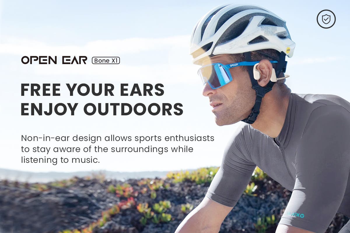 Kogan Open-Ear Bone Conduction Sports Headphones (White)