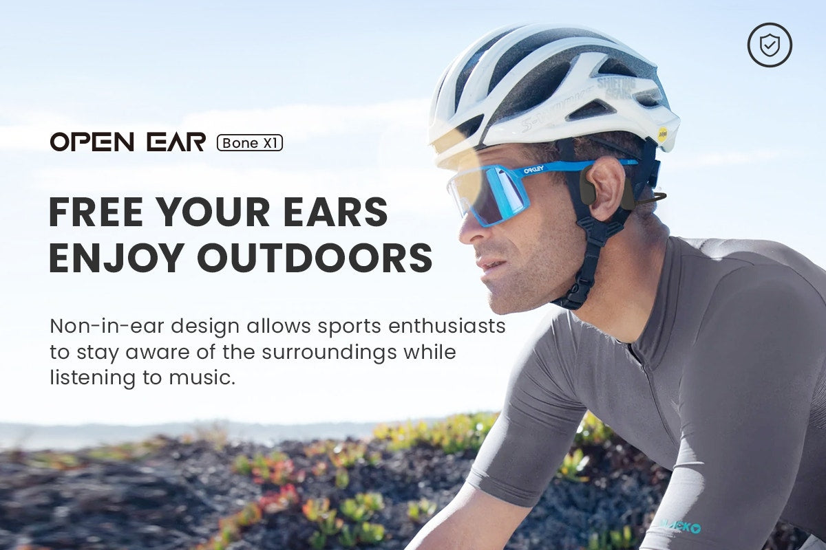 Kogan Open-Ear Bone Conduction Sports Headphones (Black)