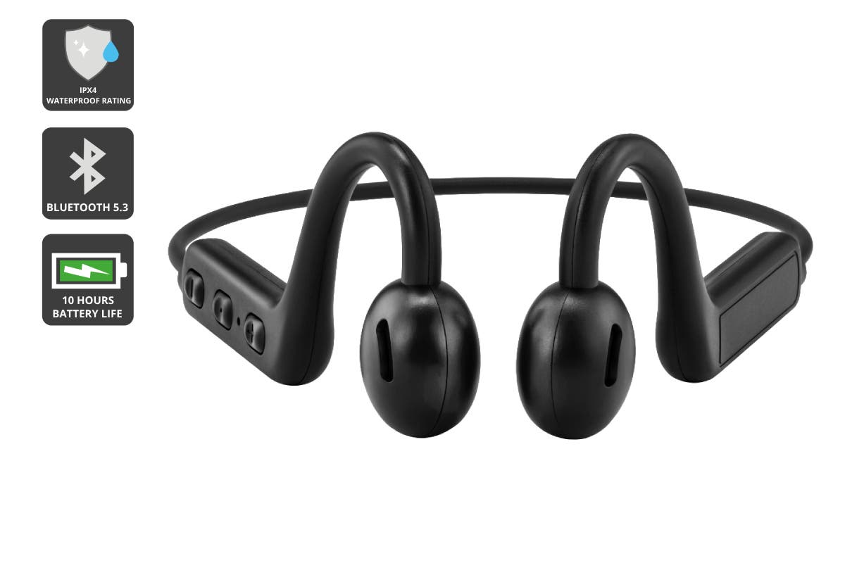 Open-Ear Bluetooth Headphones (Black) | Auzzi Store