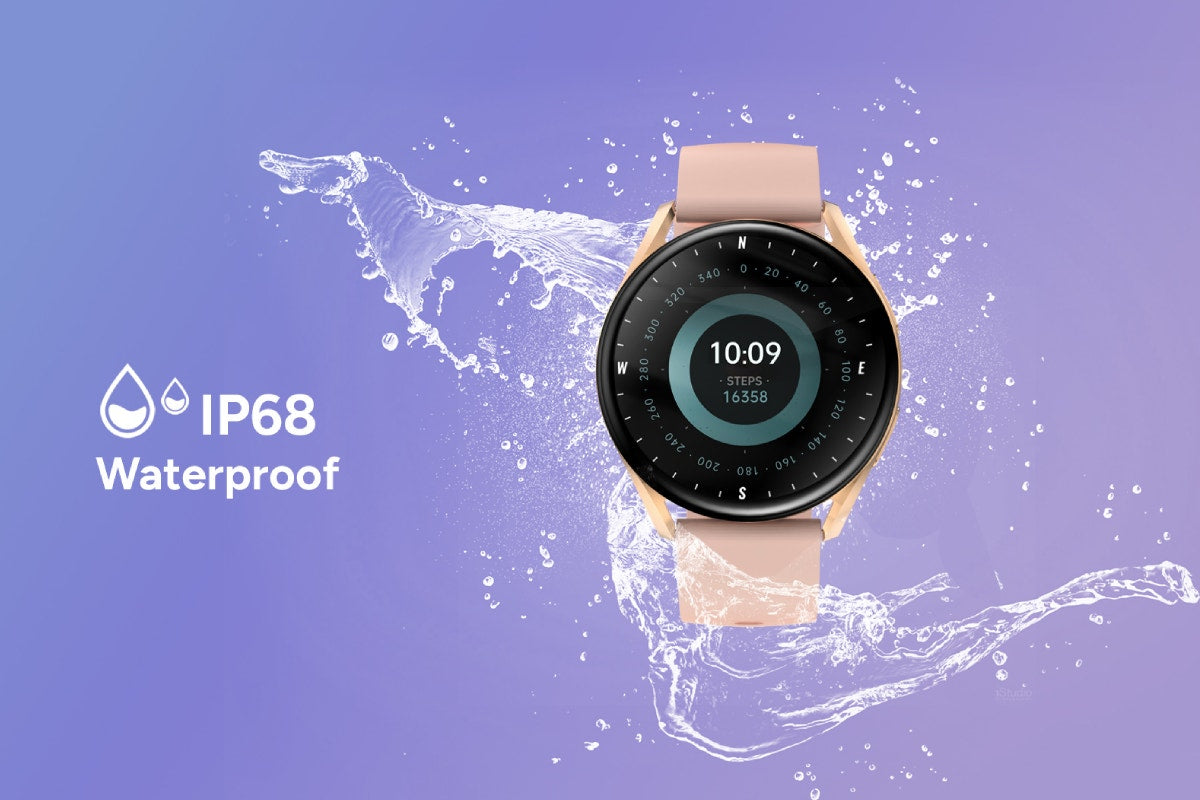 Kogan Pulse 3 Smart Watch (Rose Gold)