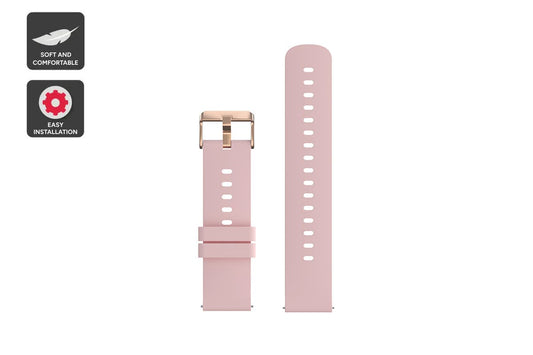 Silicone Strap for Kogan Pulse 3 Smart Watch (Rose Gold)