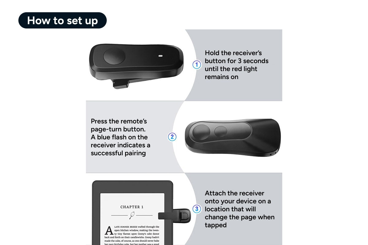 Kogan Remote Control Page Turner for Kindle, eReader, iPad, or Phone