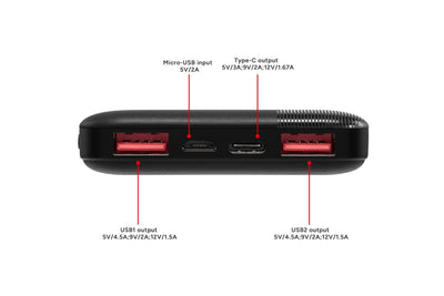 Kogan 10000mAh 22.5W PD Power Bank with USB-C Cable