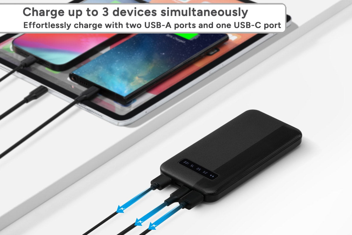 Kogan 10000mAh 22.5W PD Power Bank with USB-C Cable