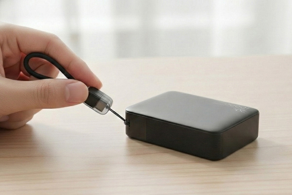 Kogan 10000mAh 20W PD Power Bank with Detachable USB-C Cable