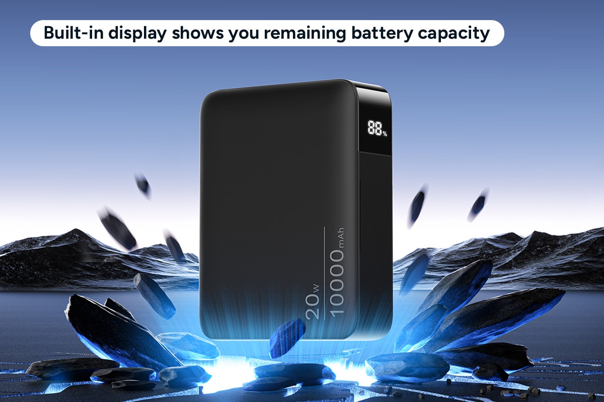 Kogan 10000mAh 20W PD Power Bank with Detachable USB-C Cable