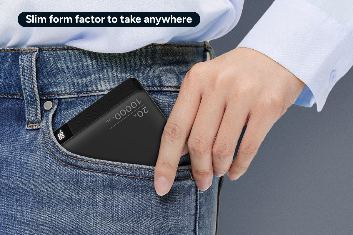 Kogan 10000mAh 20W PD Power Bank with Detachable USB-C Cable