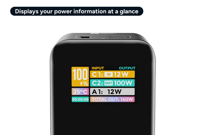 Kogan EnergyMax 27000mAh 140W PD Power Bank with Smart Digital Display